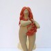 Handmade cloth Venus doll- Gift idea for mom,dad and girl,birthday gift,get well, cheer up - cute fabric doll,OOAK doll art doll- Venus