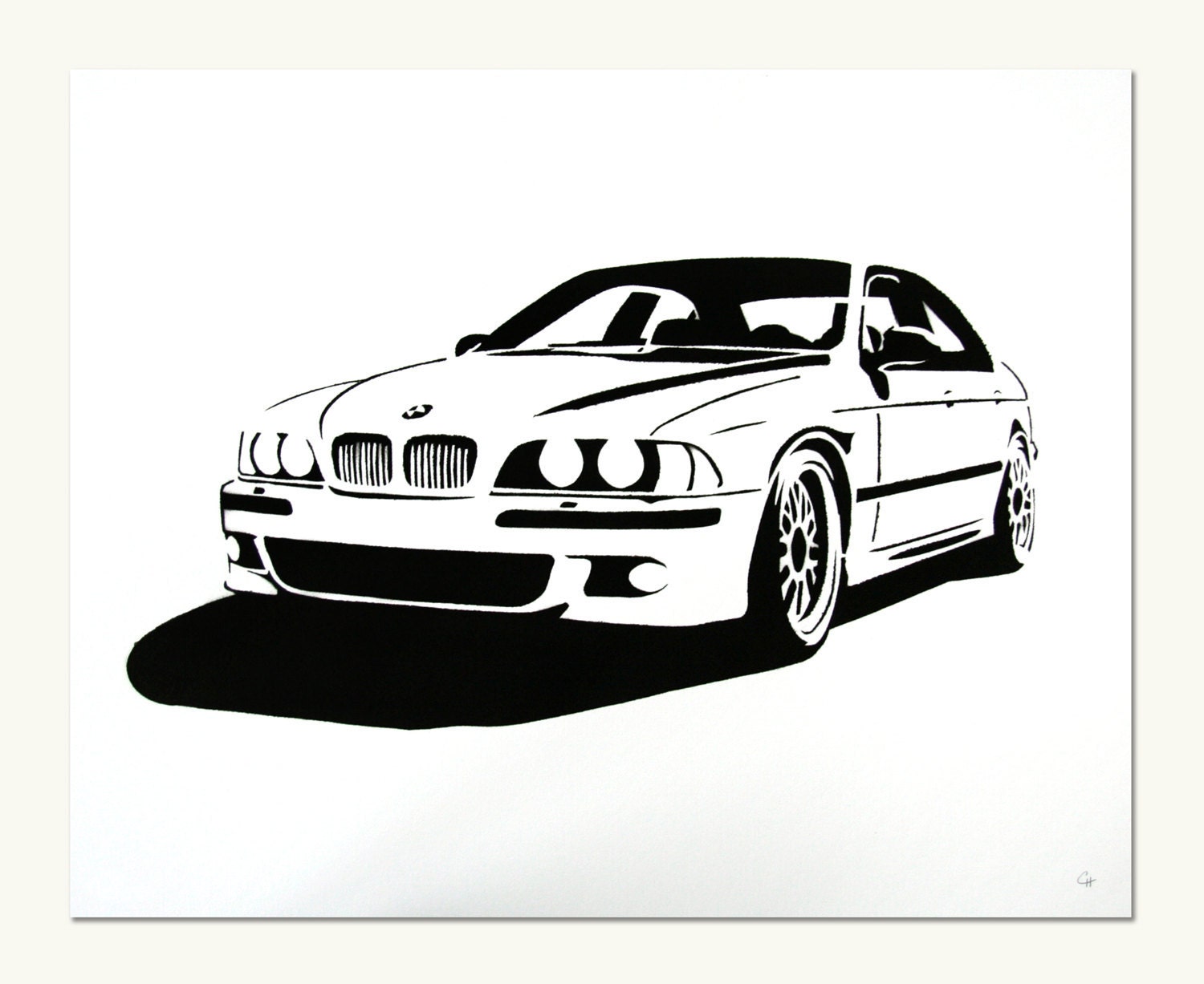 Classic Car Print BMW e39 M5