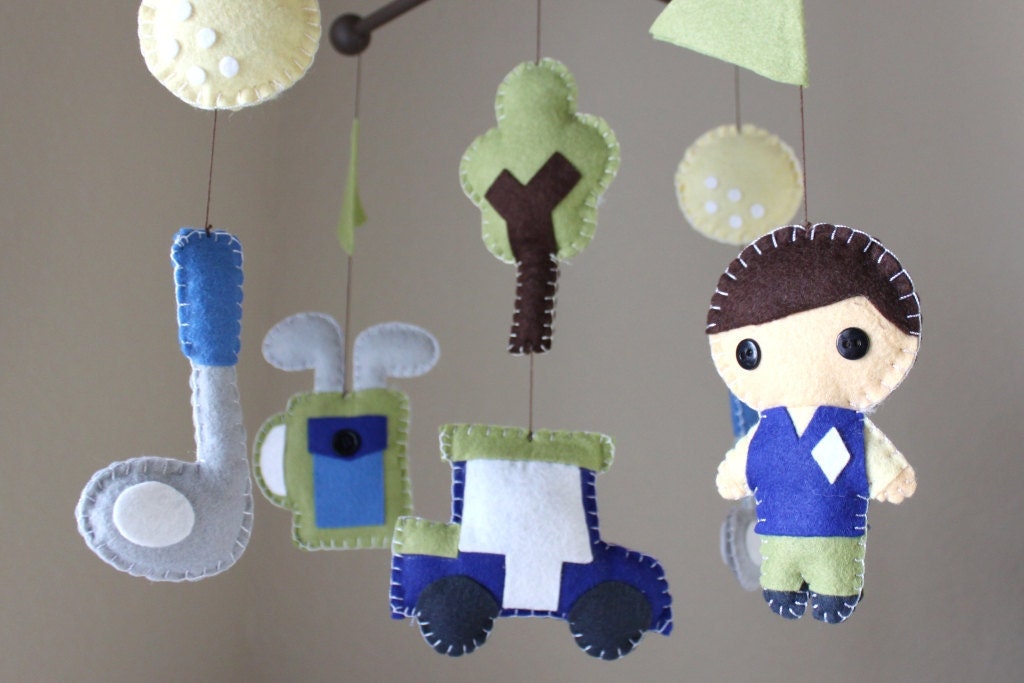 Baby Crib Mobile Baby Mobile Golf Mobile Baby Boy Mobile