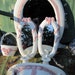 Sale Vintage Burwood Wall Mirror Sconce Shelf Set White and Pink USA