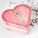 Wedding Ring Pillow, Ring bearer wedding box , Wedding box,Shabby chic, Jewelry box , Ring box - Dimensions : 6" /6 / 2 1/2", ohtteam