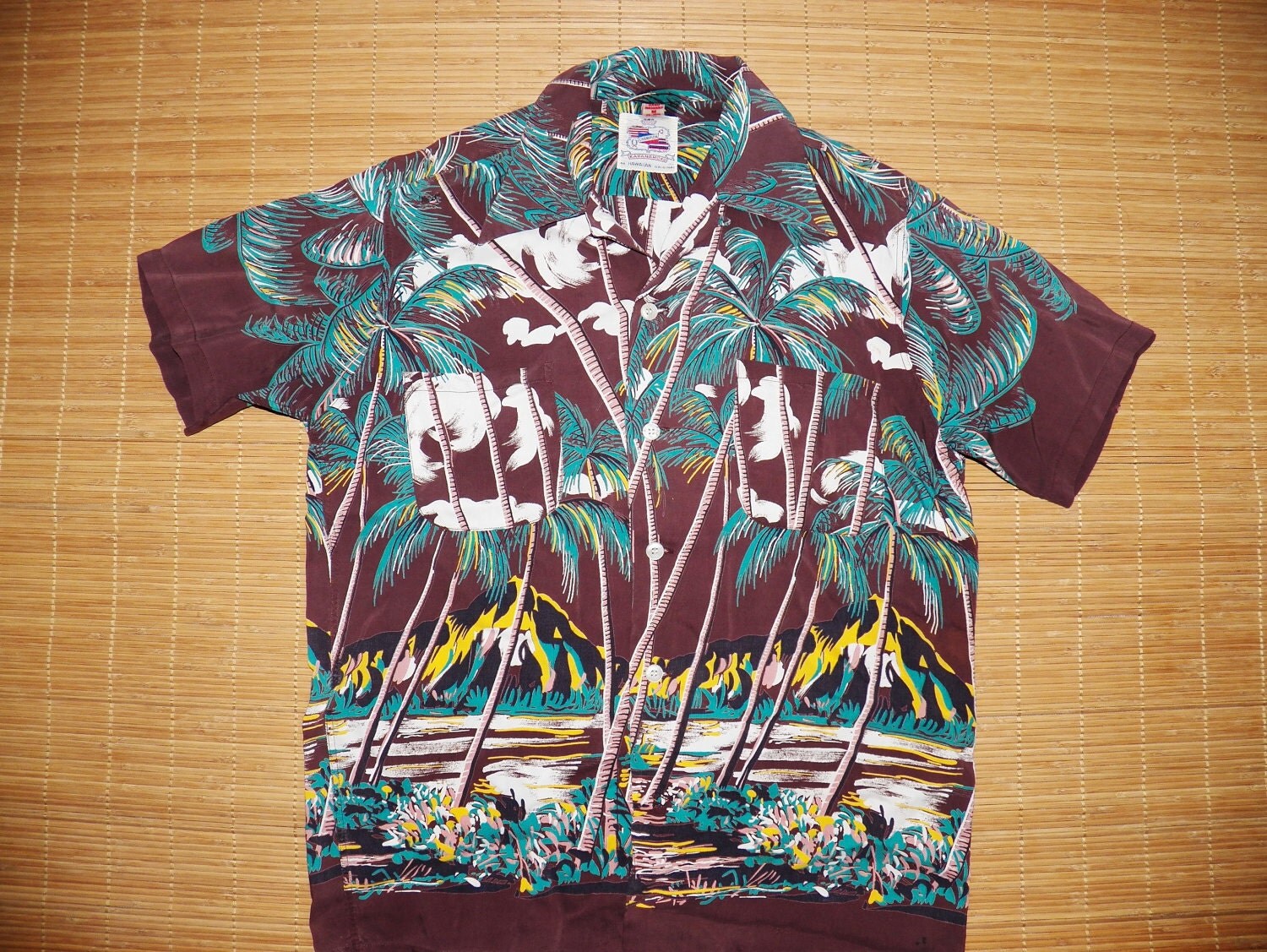 Hawaiian Shirt Vintage 50s Rayon From Here To Eternity