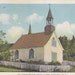 Old Indian Church in Tadoussac, P.Q.-Vintage Postcard
