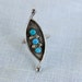Vintage Navajo Turquoise Ring Desert Trinity
