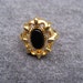 Vintage "Spinning" Jet Black & Gold Ring, Perfect For Halloween, Made by Avon.
