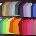 170 Die-Cut Scalloped Tags, Large Size. RESERVED for Halee. Red, Orange, Yellow, Green, Blue, Purple, Black, White, Brown. Wedding, Favor.