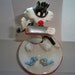 Vintage Sylvester the Cat and Bird Ceramic Musicbox - Everybody Needs Somebody - Looney Toons / Warner Brothers - Vintage Kids Child