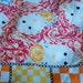 Rare Vintage Gloria Vanderbilt Silk Scarf - Doll, Girl, Faces, Flowers - Retro Square Scarf - Specially Priced