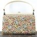 SALE 1960s Vintage Retro Floral Tapestry Kelly Handbag Box Purse