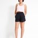 Vintage 90s High Waisted Black Nautical Shorts - US size 6 - Spring Summer Fashion