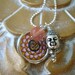 handpainted OM & lotus TALISMAN
