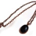 Blue Goldstone Pendant Copper Necklace