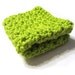 Bright Green Lime Green Crocheted Wash Cloth - Buy 3 Get 1 Free, Mix and Match Colors