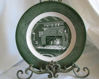 Vintage Colonial Homestead, USA Dinnerware by Royal
