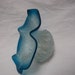 Antique Victorian Frosted Fluted Antique Lamp Shade