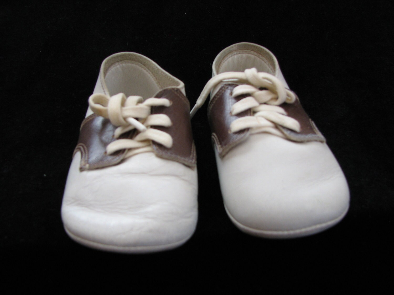 Vintage 1950 Baby Boy Oxford Saddle Shoes Doll by thelongacreflea