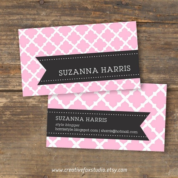 Items similar to Business Card - Sweet 'N Sassy - Moroccan Pattern ...