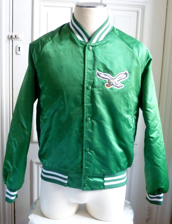 Vintage Philadelphia Eagles Football Satin Jacket by Locker