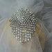 Vintage Bridal 1960 Crystal Rhinestone Brooch/Hair Comb, Bridal Wedding Jewelry