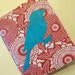 Bird Handmade Notebook Journal: Red and Turquoise Small Pamphlet Book