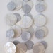 Silver and White Glitter Paper Garland: Wedding or Christmas Garland