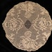 Vintage Round Filet Crocheted Cherub Doily