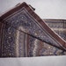 Vintage Brown Paisley Mens Silk Scarf Damon Made In Italy