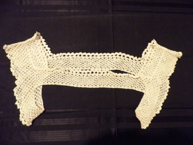 Vintage Hand Crocheted Lace Womens Camisole Top by LocoLace