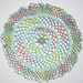 New Homemade Pretty Pastel Summer Cotton Doily Crocheted by Hand for sale