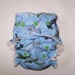 Cheeky Cloth One Size Organic Bamboo Fitted Diaper Second "Bombs Away"