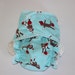 Cheeky Cloth One Size Organic Bamboo Fitted Diaper "Sock Monkey"
