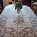 RESERVED for Deborah Antique French Lace Tablecloth