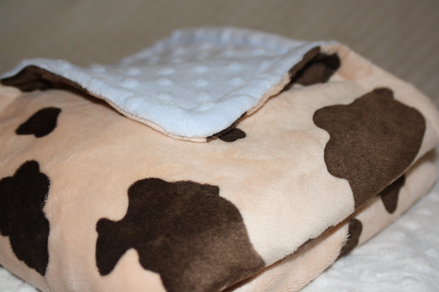 cow plush blanket