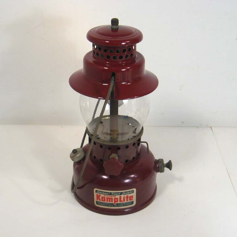 Vintage Red AGM KAMPLITE RL2 Pressure Lantern in Superb