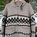 BlackGarden. 1960s Gorgeous Wool Cowichan Sweater Jacket Super Warm, Cozy & Awesome Unisex.