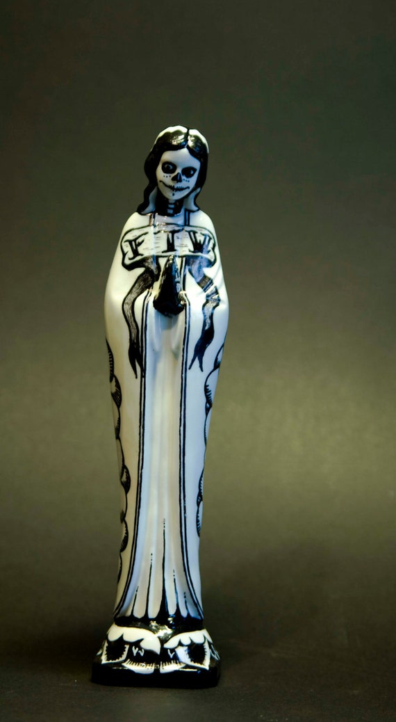Day of the Dead Mary sculpture Lost Religion handpainted