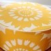 floor pouf Duralee ottoman pouf cushion modern and unique floor cushion chic floor pillow ivory/white and yellow trendy pattern