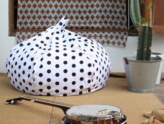 SALE Polka Dot Bean Bag Chair