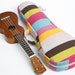 Soprano ukulele case - Colourful Pop - Colourful stripe Ukulele Case ( Made to order)