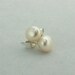 Classic White Freshwater Pearl Stud Earrings