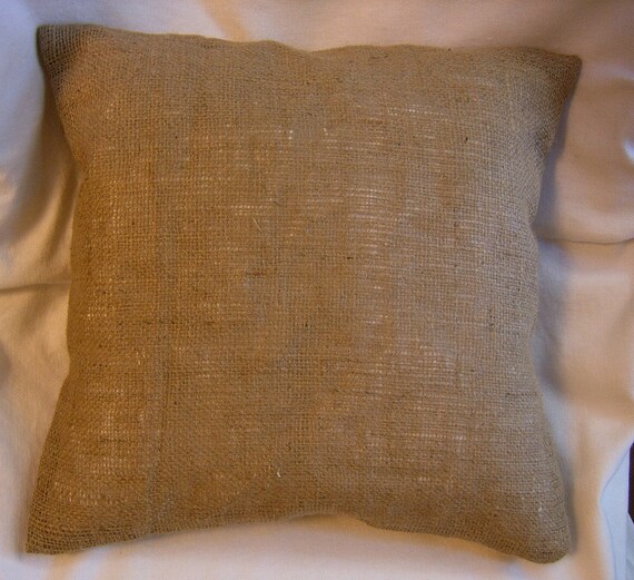 Burlap Euro Shams Pillow Cover 26 X 26 Lined For