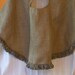 Burlap Christmas Tree Skirt-Lined with Greens, Red, Taupe, Blue Fringe 48 inches