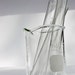 vintage industrial science medical glass pyrex beaker - 250 mL with three test tubes : bud vase geek chic