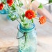 blue mason jars : vintage Ball quart - glass top 4