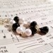 Black Onyx Necklace Yellow Gold Jewelry Black and White Jewellery Pearl Natural Gemstone Chain Jewellery N-160