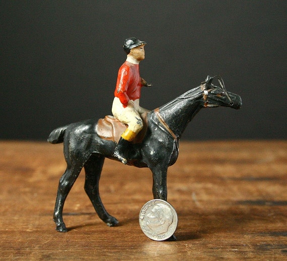 horse jockey figurine