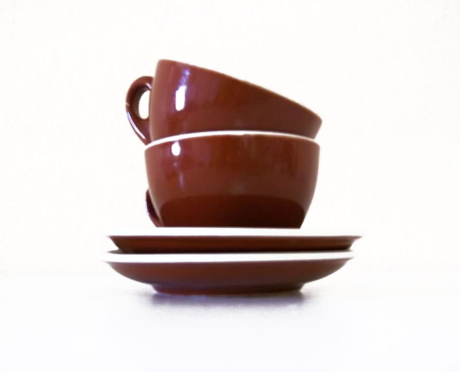 ACF Italian Espresso Cups And Saucers by Nuvegriz on Etsy