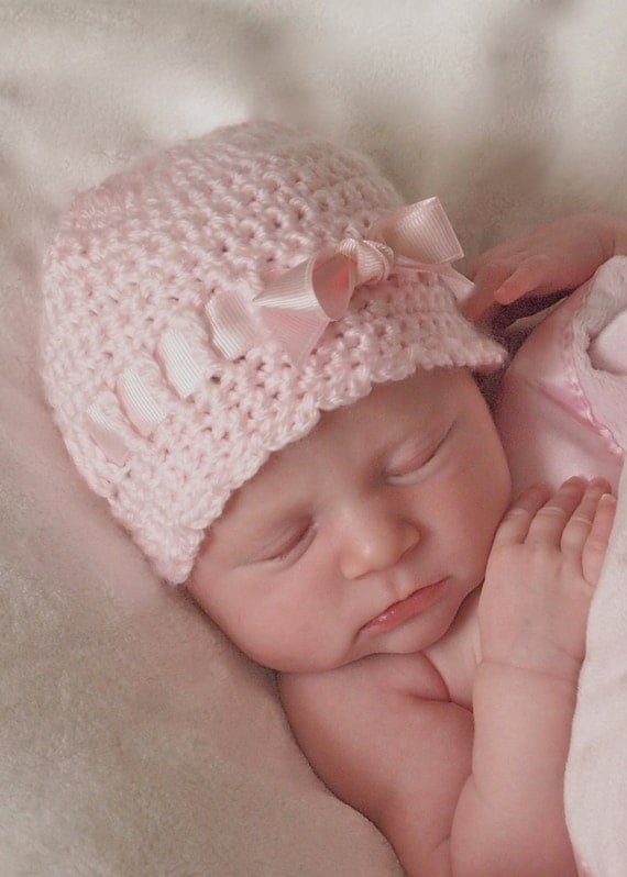 Baby Girl Twin Hats Crochet Baby Hats Twin Baby by BabyGraceHats