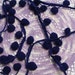 SALE - 2 yds Pom Pom Fringe 1/2" ball - Dark Purple