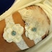 Keepsake ONLY- Ivory Wedding Garter, Bridal Garter, Lace Garter, Toss Garter, Something Blue Wedding Garter, Vintage Inspired Lace Garter
